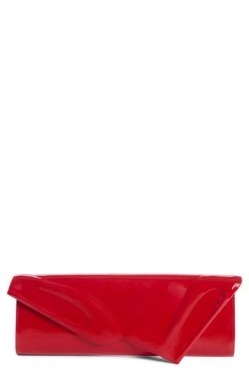 Christian Louboutin So Kate Patent Leather Clutch - Red