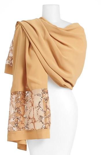 Women's La Fiorentina Mesh Sequin Border Scarf