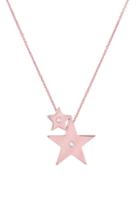 Women's Mini Mini Jewels Forever Collection - Double Star Diamond Pendant Necklace