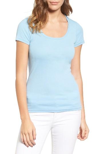 Women's Caslon Short Sleeve Scoop Neck Tee P - Blue