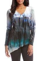 Women's Karen Kane Ombre Velvet Top - Purple
