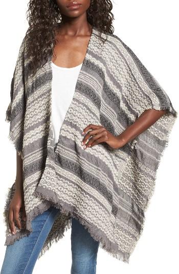 Women's Sole Society Woven Stripe Kimono