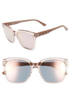 Women's Juicy Couture Core 55mm Square Sunglasses - Dark Havana