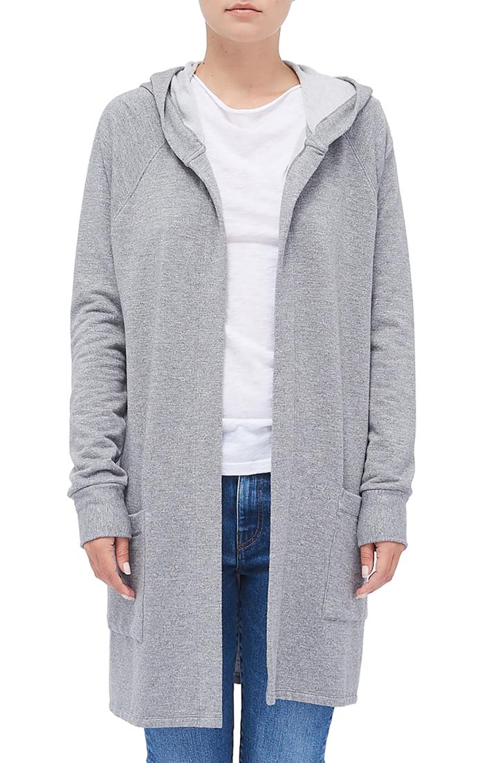 Women's Stateside Fleece Hooded Cardigan - Grey