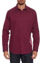 Men's Robert Graham Cullen Classic Fit Jacquard Sport Shirt - Red