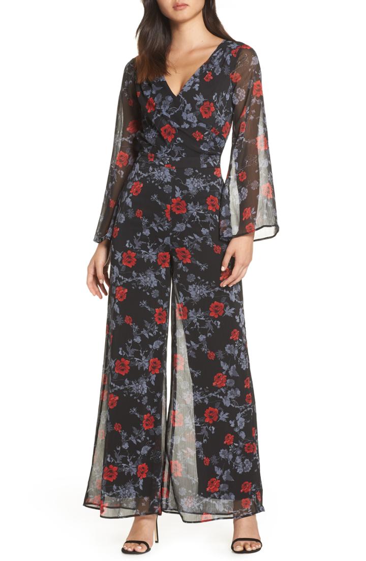 Women's Ali & Jay Only Wish Floral Jumpsuit - Black