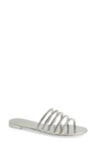 Women's Giuseppe Zanotti Nuvoroll Crystal Embellished Slide Sandal .5 M - Metallic