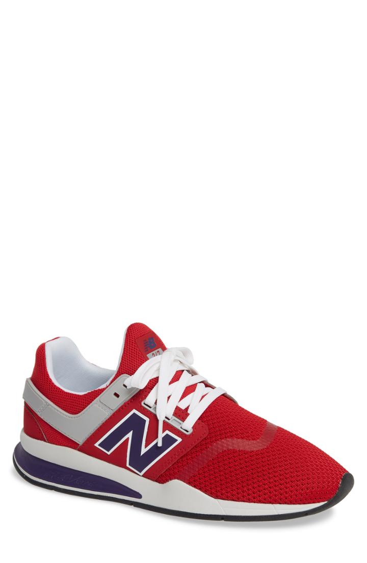 Men's New Balance 247 Sneaker .5 D - Red