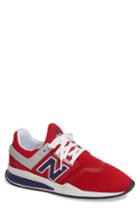 Men's New Balance 247 Sneaker .5 D - Red