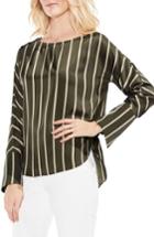 Women's Vince Camuto Stripe Dolman Blouse, Size - Green