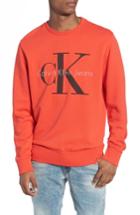 Men's Calvin Klein Jeans Pop Color Sweatshirt - Orange