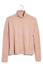 Women's Madewell Boxy Turtleneck Top, Size - Pink