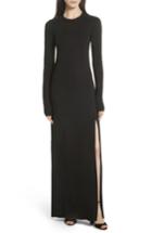 Women's Elizabeth And James Fallon Slit Skirt Jersey Maxi Dress - Black