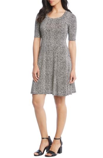 Women's Karen Kane Animal Print A-line Dress - White