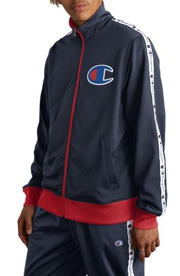 Men's Champion Track Jacket, Size - Blue