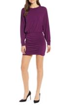 Women's Something Navy Ruched Detail Dress - Purple