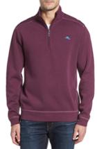 Men's Tommy Bahama Nassau Quarter Zip Pullover - Purple