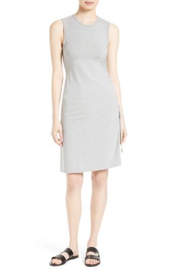 Women's Theory Rimaeya Dr Rubric Side Tie Dress - Grey