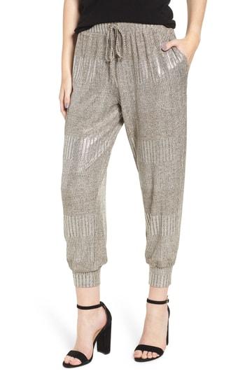 Women's Bishop + Young Metallic Jogger Pants - Grey