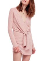 Women's Free People Ginger Cozy Tie Front Dress - Orange