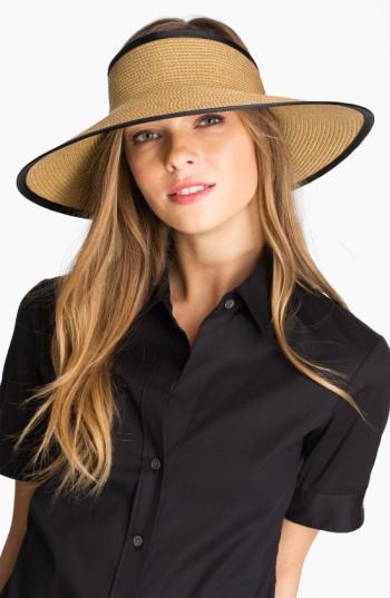Women's Eric Javits 'lil' Squishee' Visor - Black
