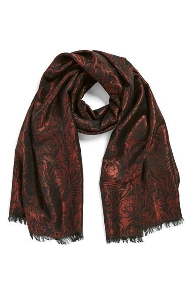 Women's Badgley Mischka Floral Jacquard Scarf