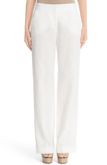 Women's Max Mara Zampino Linen Wide Leg Pants