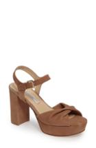 Women's Kristin Cavallari Ryne Twist Toe Platform Sandal M - Beige