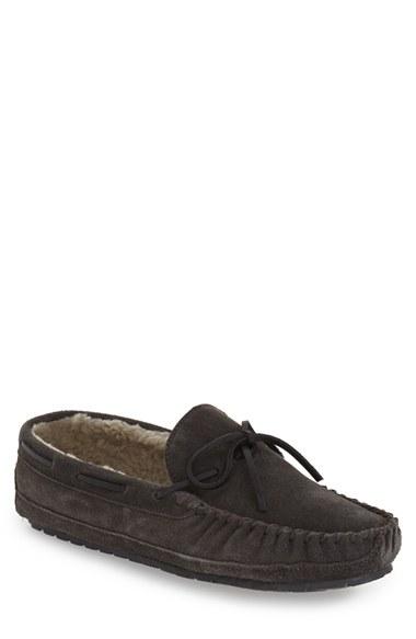 Men's Minnetonka 'casey' Slipper M - Grey