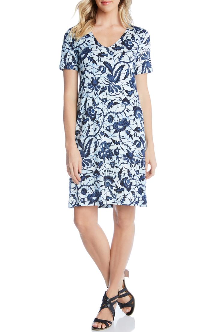 Women's Karen Kane Abby V-neck Dress - Blue