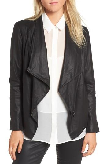 Women's Bb Dakota Lambskin Leather Jacket - Black