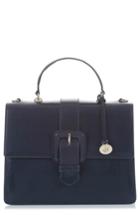 Brahmin Medium Francine Leather Satchel - Blue