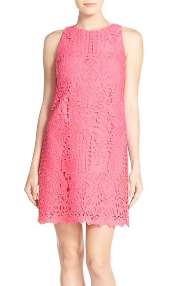 Women's Eliza J Lace Shift Dress - Pink