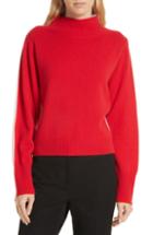 Women's Nordstrom Signature Colorblock Cashmere Sweater - Red
