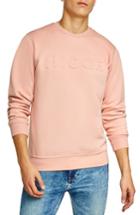 Men's Topman Nicce Slim Fit Embossed Sweatshirt - Pink