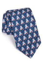 Men's Vineyard Vines New England Patriots Nfl Silk Tie, Size - Blue