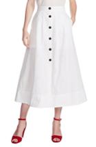 Women's Maje Jupali Midi Skirt Us / 36 Fr - White