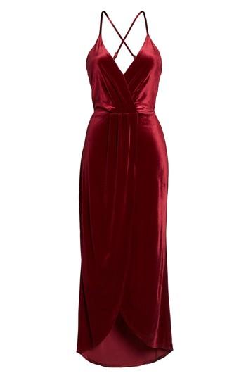 Women's Fraiche By J Velvet Slipdress - Burgundy