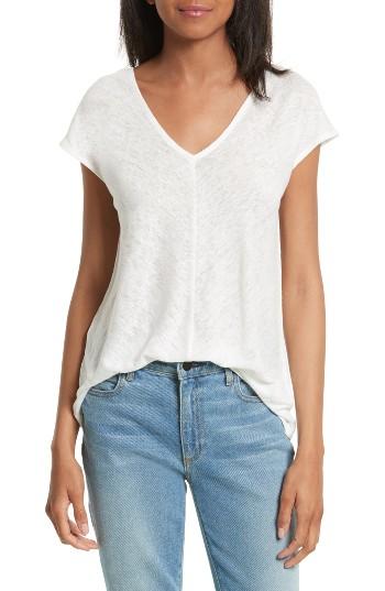 Women's Joie Espin Linen Jersey Tee - White