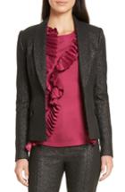 Women's Tracy Reese Metallic Shawl Blazer - Black