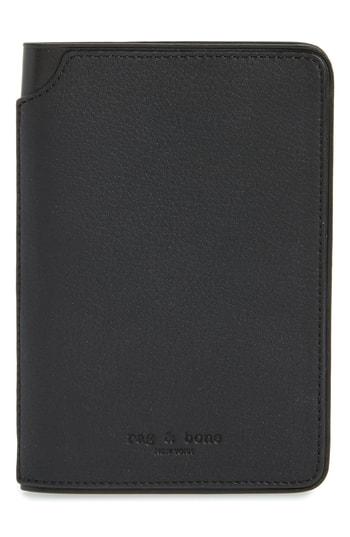 Rag & Bone Leather Passport Holder - Black