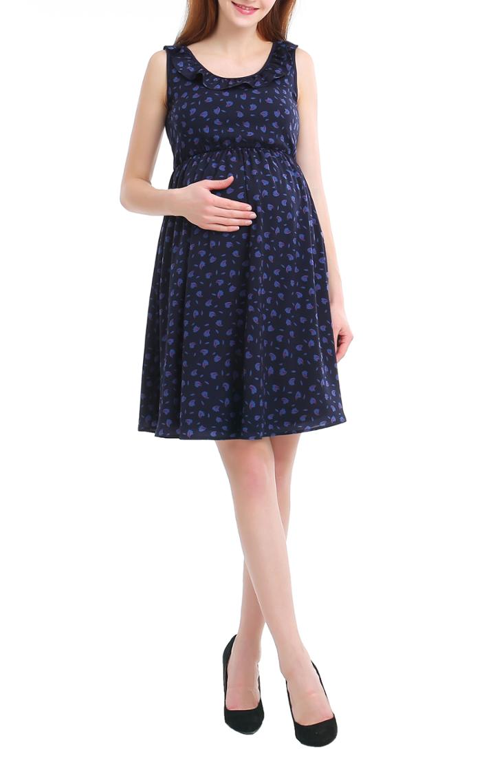 Women's Kimi And Kai Brooke Print Skater Maternity Dress