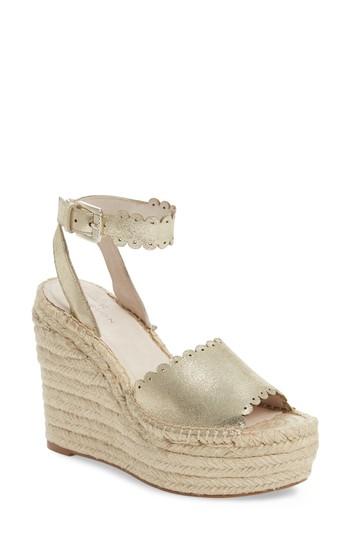 Women's Caslon Adare Espadrille Wedge M - Metallic