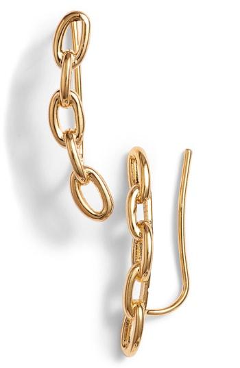 Women's Kate Spade New York Chain Reaction Link Ear Crawlers