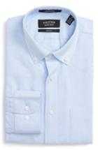 Men's Nordstrom Men's Shop Trim Fit Solid Oxford Dress Shirt .5 32/33 - Blue