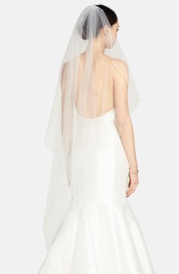 Toni Federici 'avalon' Cascading Waltz Length Veil, Size - Ivory