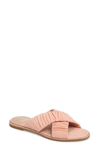 Women's Eileen Fisher Cross Slide Sandal .5 M - Coral