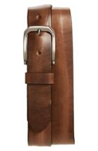 Men's Remo Tulliani 'gunner' Leather Belt - Natural