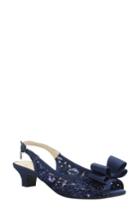 Women's J. Renee Landan Bow Slingback Sandal .5 B - Blue