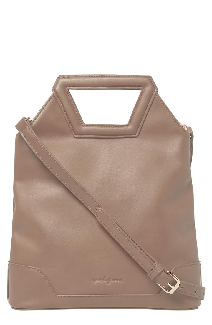 Urban Originals Vegan Leather Crossbody Bag - Beige